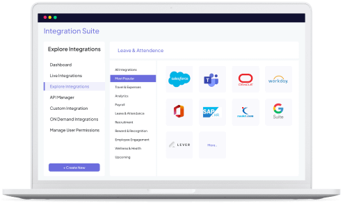 Integration suite - Leave & Attendance screen - Akrivia HCM