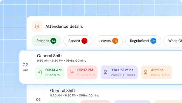 Attendance monitoring 1x