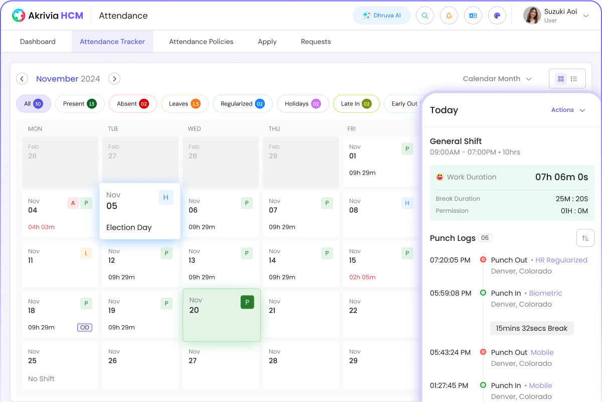 Time & Attendance Management System