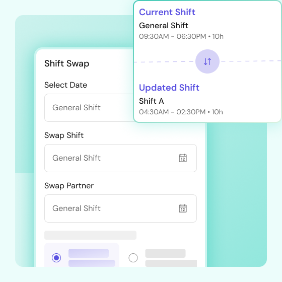 Shift adjustment request 1x