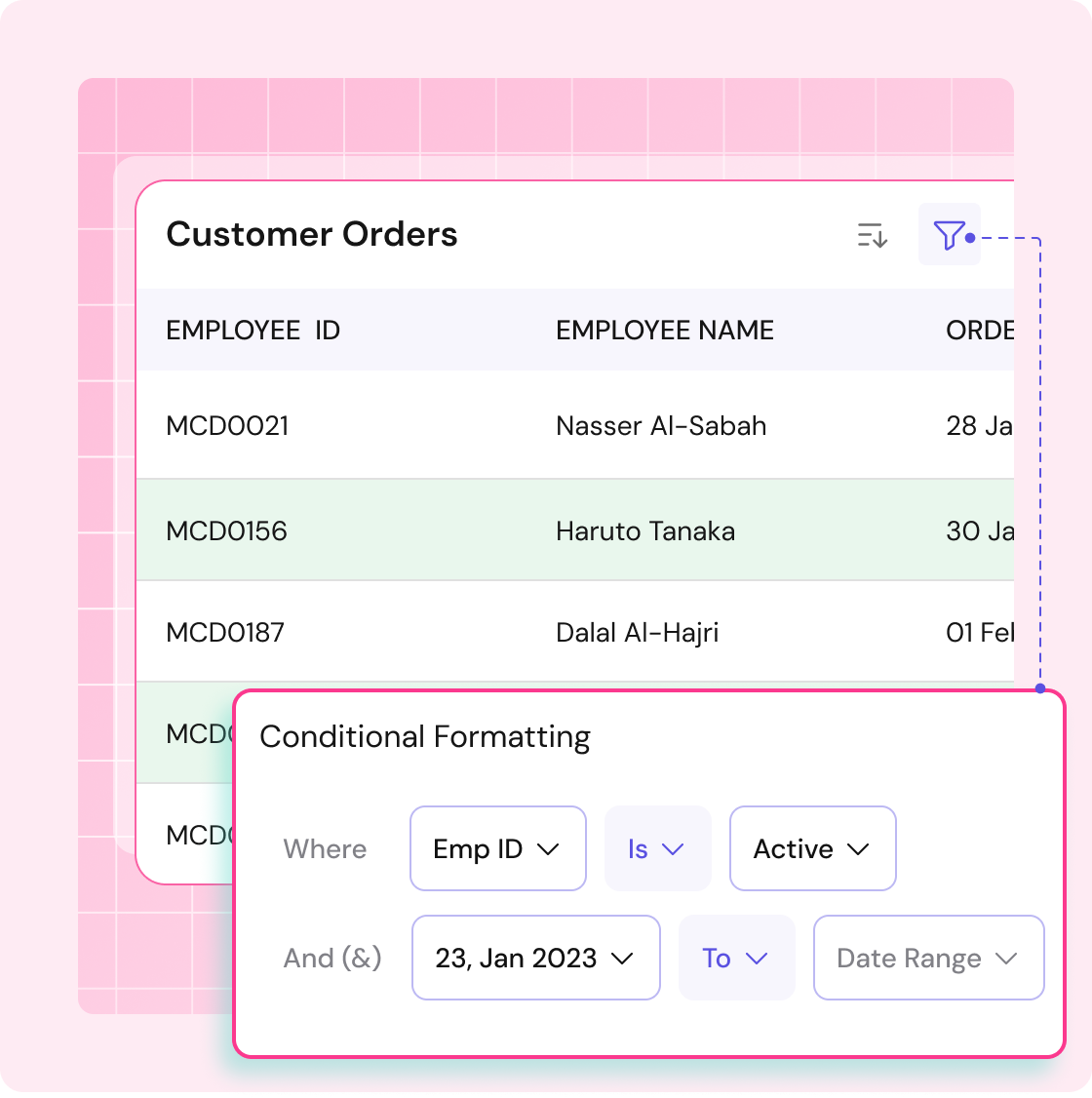 Conditional formatting