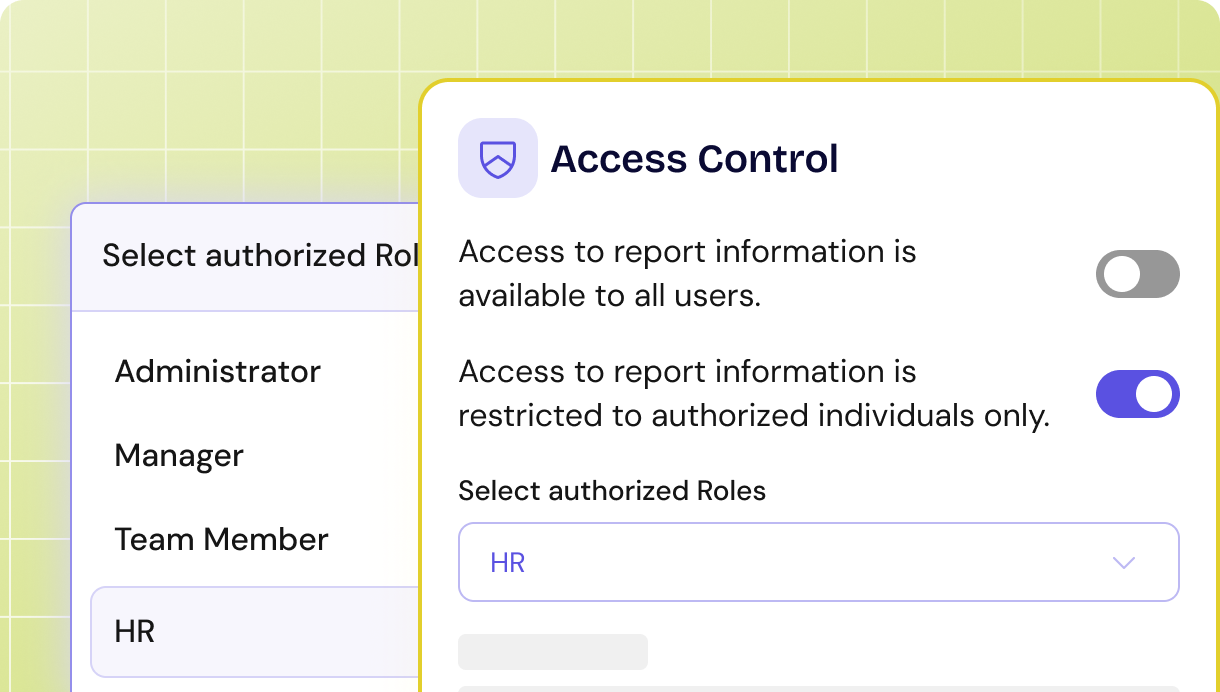 User permissions and access control