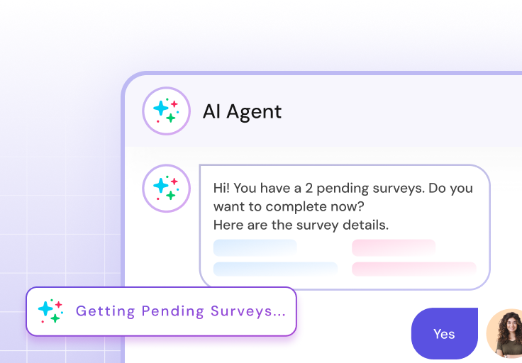 Answer pending surveys