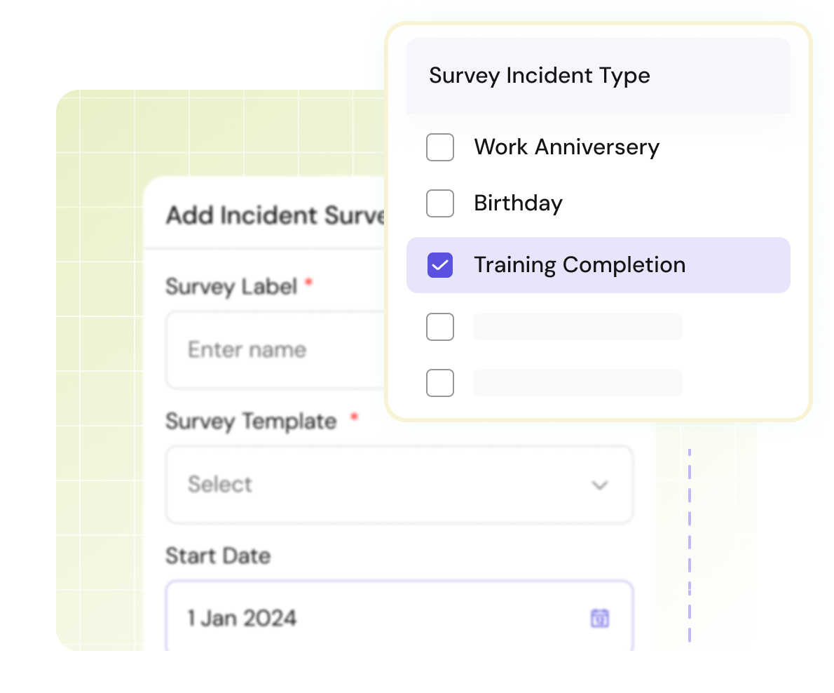 Creation of incident surveys