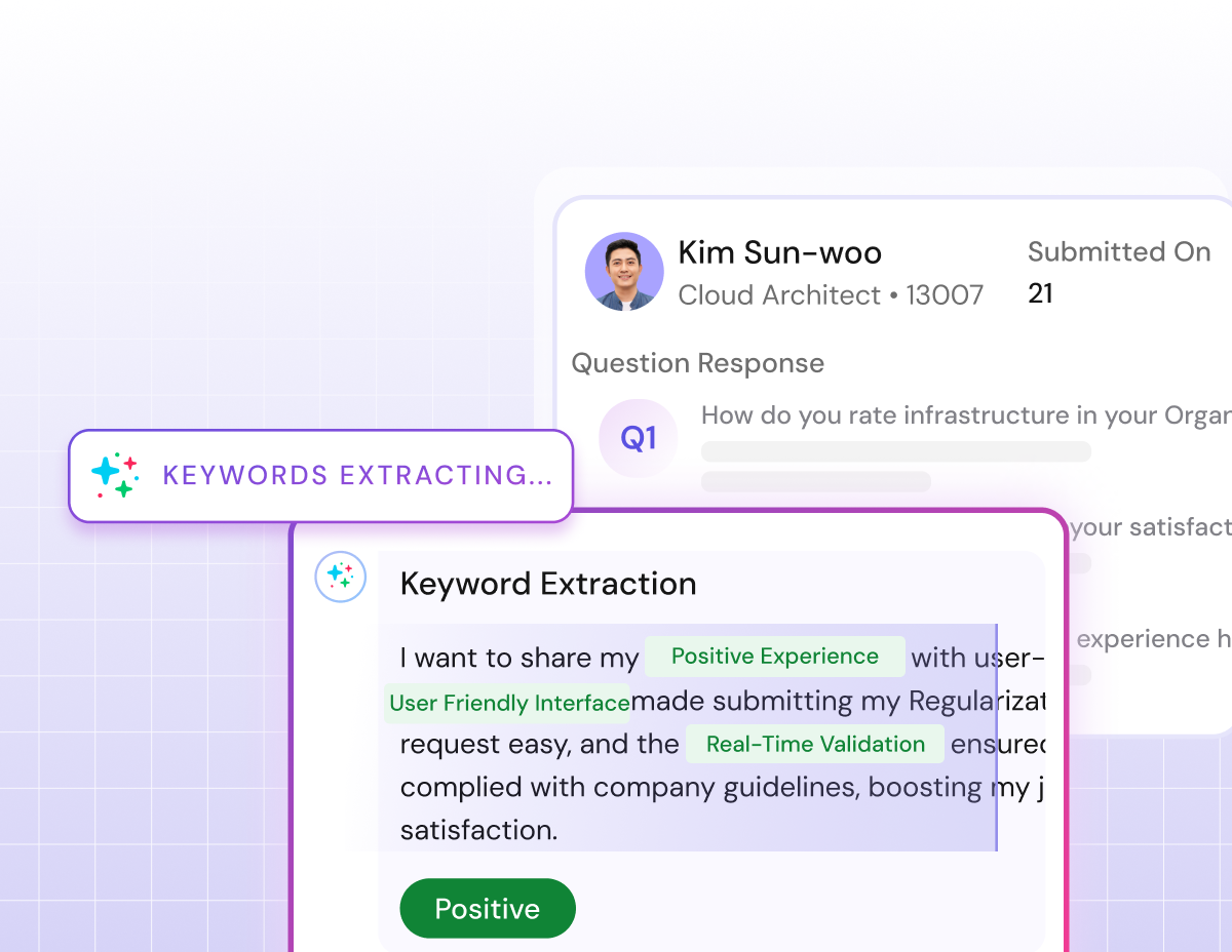 Sentiment analysis with keyword extraction