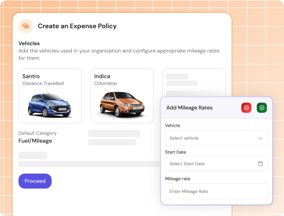 Configuring vehicles for mileage requests