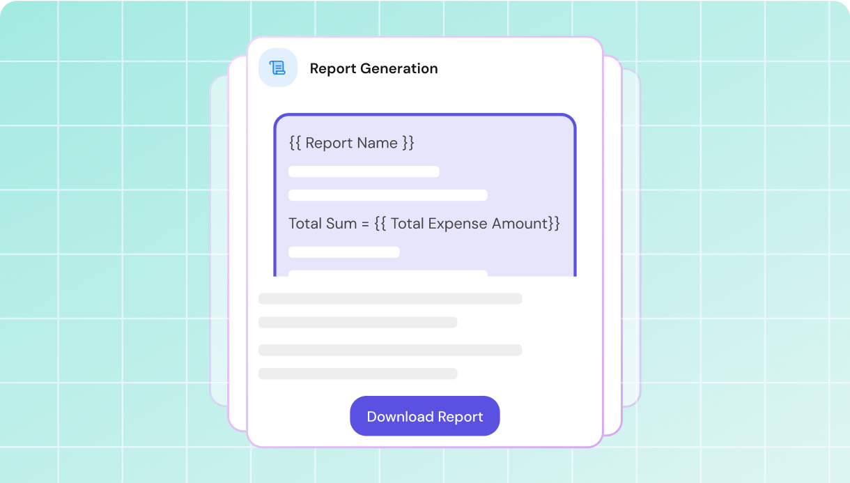 Customized letter generation for reports and receipts