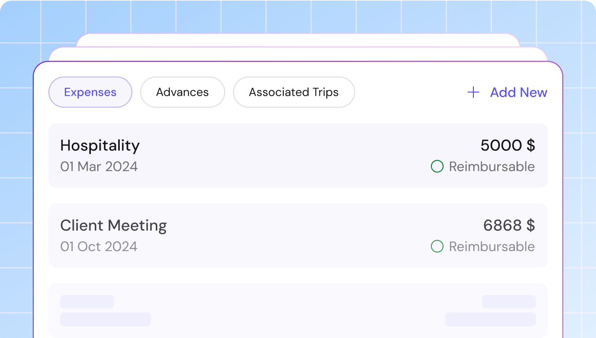 Linking advance and trip requests to reports