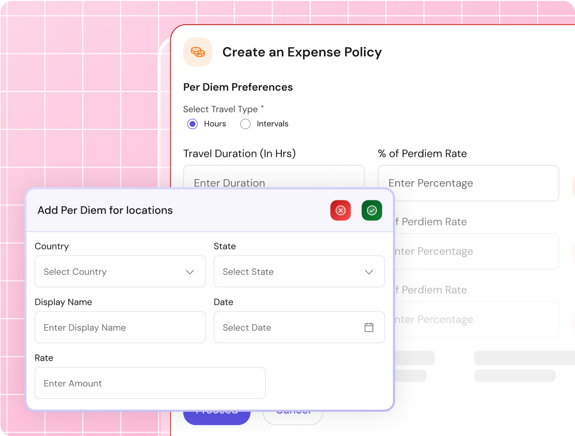 Rule configurations for advances, expenses, and trip requests