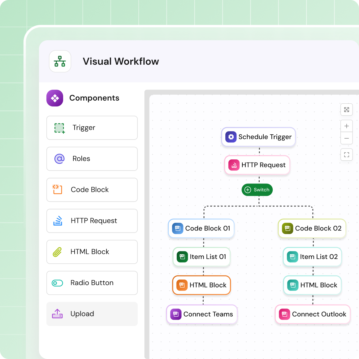 Visual workflow designer