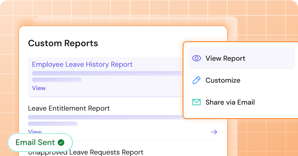 Custom reports