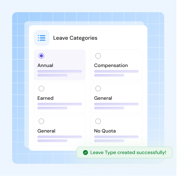 Diverse leave category