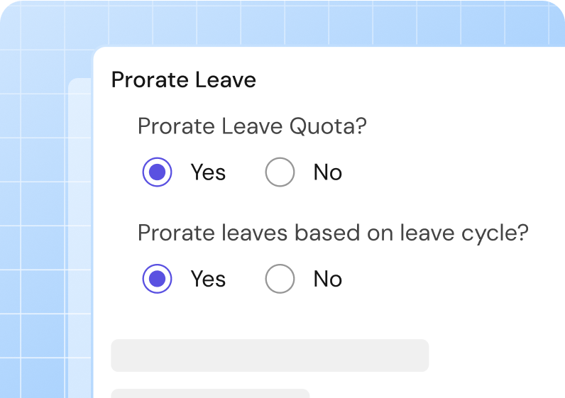 Dynamic leave prorations