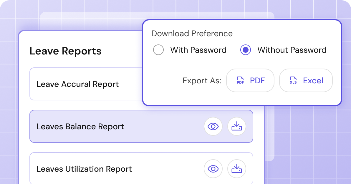 Standard reports