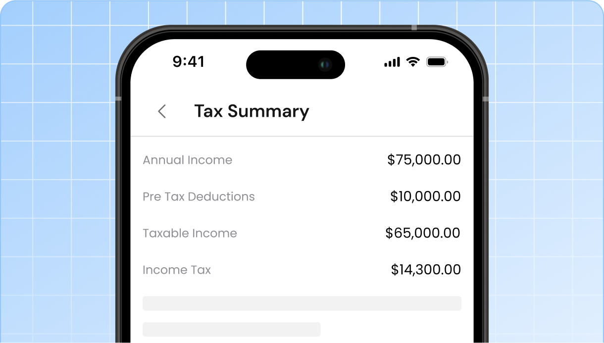 Tax summary