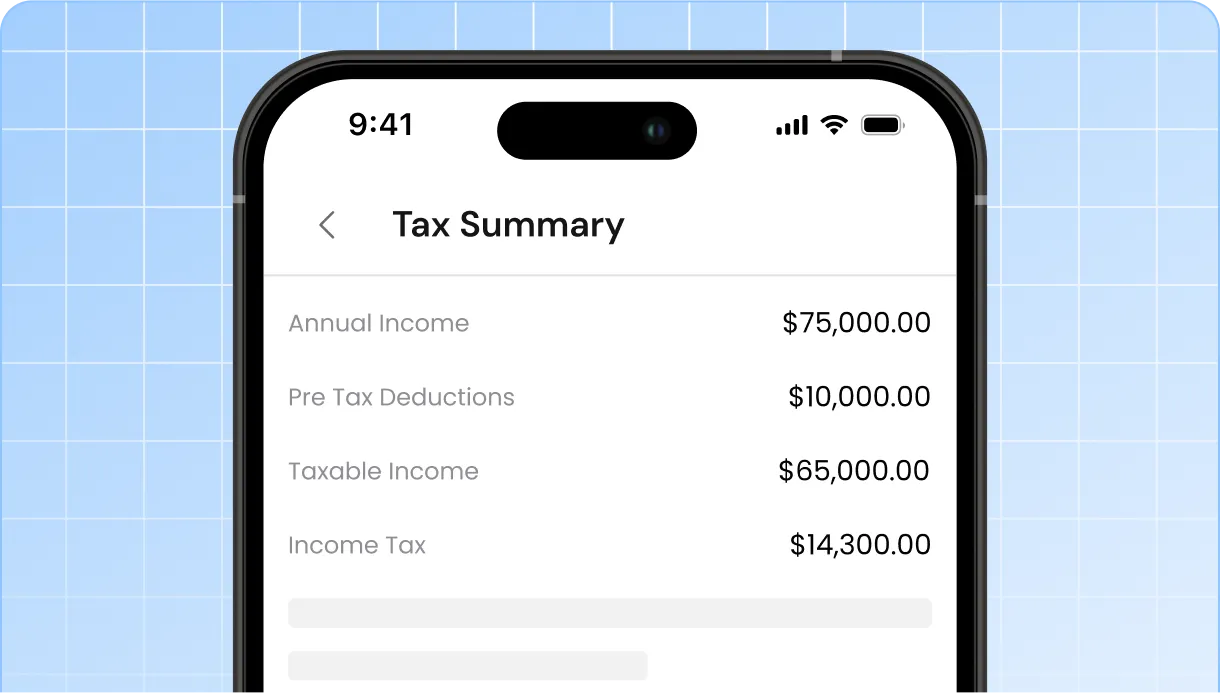 Tax summary