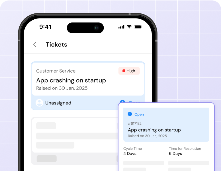 Ticket status tracking