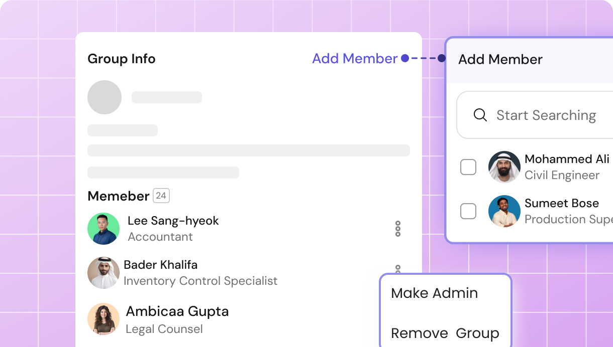 Manage membership and roles