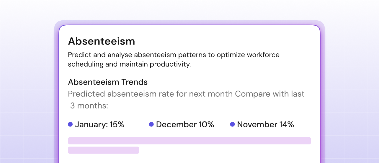 Absenteeism attendance forecasting