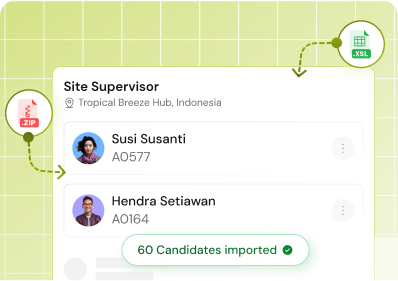 Bulk candidate import 1x
