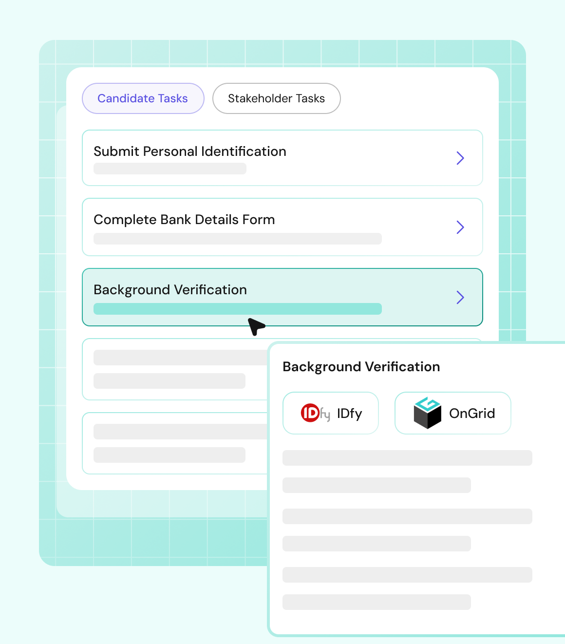 Candidate pre joining workflows