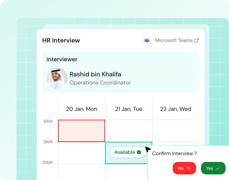 Interview availability check 1x