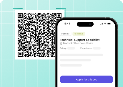Qr code for job sharing 1x