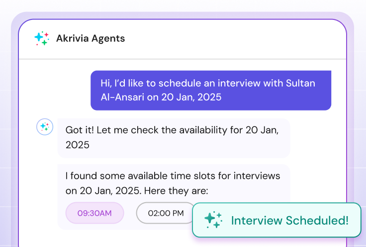 Smart interview scheduler