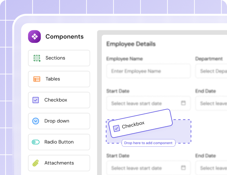 Drag drop form design