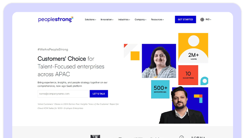 PeopleStrong Homepage